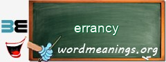 WordMeaning blackboard for errancy